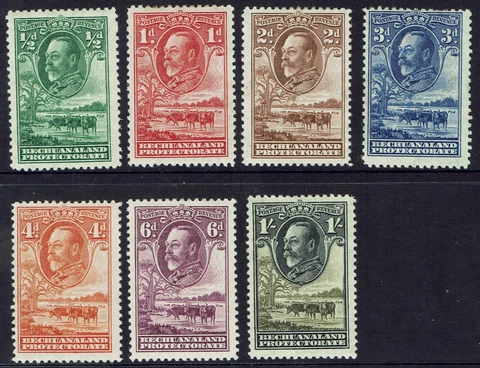 BECHUANALAND 1932 KGV CATTLE ½D TO 1 Cover