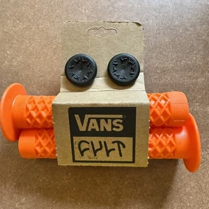 Cult BMX / Vans Waffle Sole Flanged Grips - Orange - Picture 1 of 3