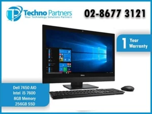 Dell OptiPlex 7450 Touch Screen AIO i5 7600 8GB RAM 256GB SSD 23.8" FHD Win 10 - Picture 1 of 2