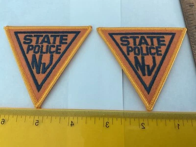 Conjunto de 2 parches sombrero coleccionistas policía estatal de Nueva Jersey todo nuevo con seguimiento Foto 1 de 3
