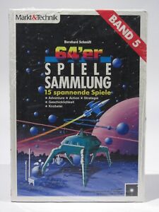BUCH MARKT&TECHNIK 64 er Commodore SPIELESAMMLUNG BAND 5 15 Spiele DISK SEALED !