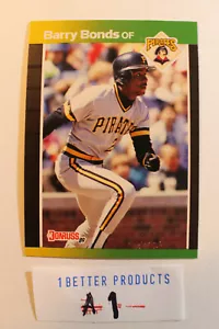 1989 DonRuss ⭐️ BARRY BONDS ⭐️ Baseball #92 Karte Piraten HOME RUN HITS A1 - Bild 1 von 2