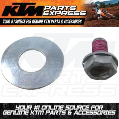 NEW OEM KTM GASGAS COUNTER SHAFT SPROCKET BOLT SCREW & SPRING WASHER 59033034044 - Image 1 of 4