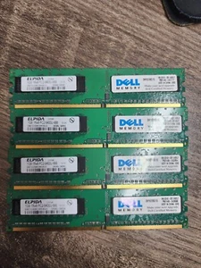 Memory Elpida 6400U 2GB (2X 1GB) Desktop PC RAM DDR2 1RX8 EBE10UE8ACWA-8G-E - Picture 1 of 1