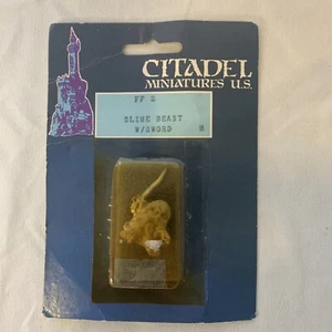 Citadel Miniatures SLIME BEAST W/SWORD FF2 B, Sealed blister pack vtg. OOP RARE! - Picture 1 of 7