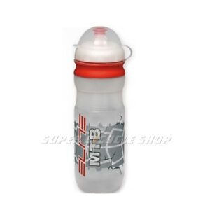 ELITE Cincio MTB Cycling Water Bottle 550ml , Clear x Orange