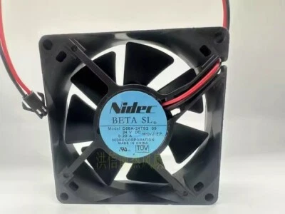 Nidec D08A-24TS2 05 8025 DC24V 0.23A 8CM 2-Pin Inverter Cooling Fan - Image 1 of 3