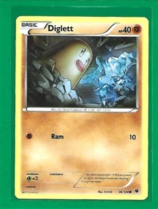 Pokémon TCG XY Fates Collide Diglett #36/124 Regular Common - Picture 1 of 2