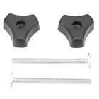2 Set T Screw and M8 Plastic Handle,Metal  Acting Hold Down Clamp Set for TE2