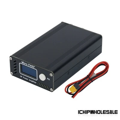 Micro PA50+ (PA50 Plus) 50W 3,5MHz-28,5MHz HF Endstufe 1,3" OLED Bildschirm - Bild 1 von 4