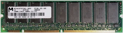 Micron 256MB ECC SDRAM MT18LSDT3272AG-10EB1 S01R1AS PC100-222-620 CL2, Recert - Image 1 of 2