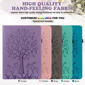 Tablet Case [Select Model] - Leather Flip Case Protective Cover with Stand C01YX - Picture 1 of 41