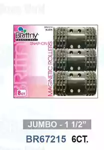 Brittny Profi Snap-On Magnetische Haarroller Jumbo 1-1/2" 6Ct BR67215 - Bild 1 von 1