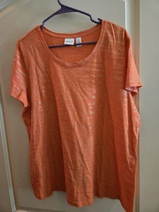 Chicos Zenergy Size 3 Orange - Picture 1 of 7