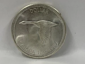 🪙 Canada 1867–1967 Centennial Silver Dollar – KM70 – .6000 oz Silver – Unc - Picture 1 of 5