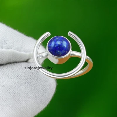 Anello regalo fatto a mano in argento sterling 925 con pietra preziosa... - Immagine 1 di 4