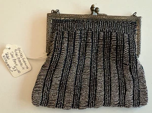 Steel Cut Beaded Evening Bag the Early 1900's - Picture 1 of 4