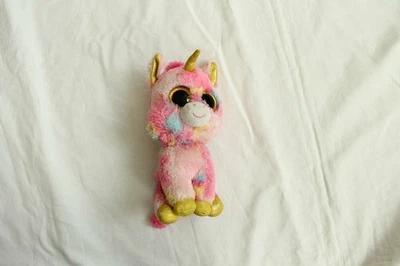 TY Fantasia Einhorn Glubschie rosa plüschtier unicorn klein Glubschaugen - Bild 1 von 3