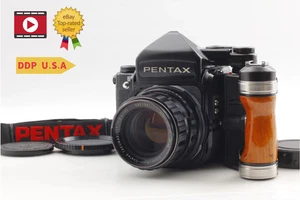 [N COMO NUEVO] Cámara fotográfica Pentax 67 Late TTL MUP SMC T 105 mm F2,4 agarre de JAPÓN - Imagen 1 de 17