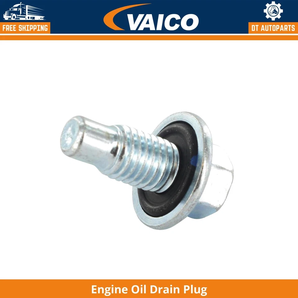 For 1995-1999 Chevrolet C2500 Suburban RWD Engine Oil Drain Plug Vaico 1996 1997 - Image 1 of 1