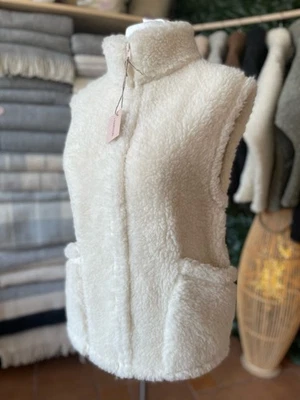 Wollweste MERINO Schurwolle 100% Merinowolle  - Weiß- Größe S bis L - Bild 1 von 4