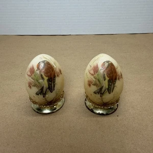 Vintage West Germany Bird Egg Candles with Stand  - Picture 1 of 6
