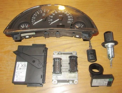 Opel corsa C 1.2 centralina kit chiavi tachimetro X01 - Immagine 1 di 4