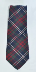 Abercrombie & Fitch Durable Goods Neck Tie Cotton Plaid Flannel Tartan Korea VTG - Picture 1 of 5