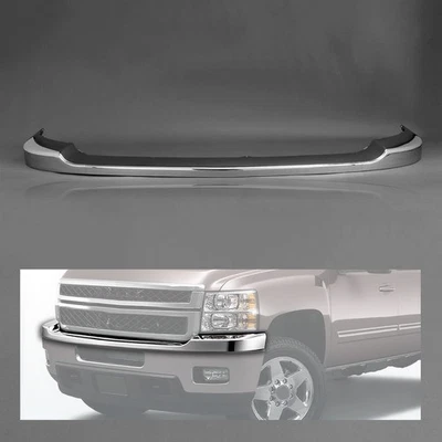 Front Bumper Cover For Chevy Silverado 2500HD 3500HD 2011-2014 #25883355 Chrome - Image 1 of 4