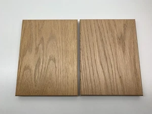 2er Set 6” x 8” Hartholz Eiche Gehäuse Blöcke unbehandelt - Bild 1 von 7