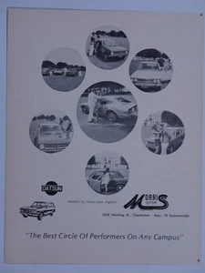 1971 Morris Motor Datsun The Best Circle Of Performers On Any Campus Print Ad - Picture 1 of 3