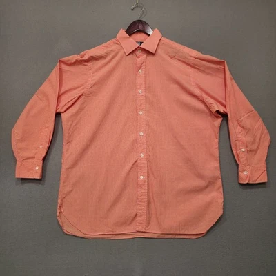 Camisa de vestir Polo by Ralph Lauren para hombre Regent calce clásico naranja talla 17,5/34 Foto 1 de 4