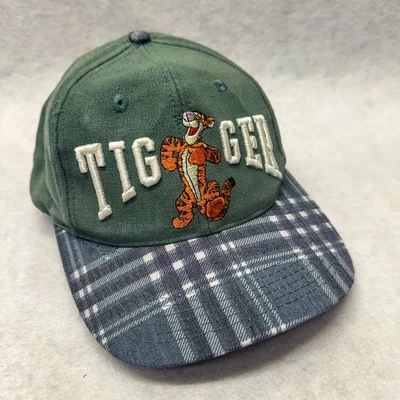 VINTAGE Disney Tigger Hat Cap Snap Back Plaid Embroidered Mens One Size 90s - Image 1 of 4
