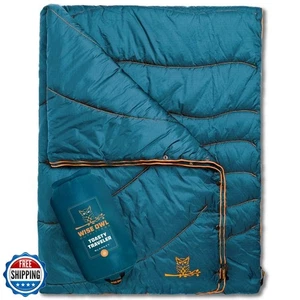 Wise Owl Outfitters Coperta da Campeggio all'aperto - Trapunta gonfiabile leggera impacchettabile - Foto 1 di 5