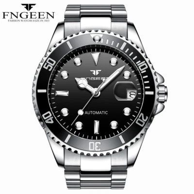 Automatic Steel Watch - Sporty and Stylish Colors - FNGEEN - Image 1 of 4
