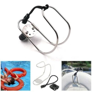 Edelstahl Hufeisen Rettungsring Schwimmring Halter Rettungsring für Boot DE - Bild 1 von 12