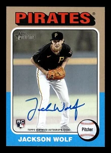2024 Topps HERITAGE JACKSON WOLF REAL ONE AUTO PIRATES RC ROA-JWO - Picture 1 of 2