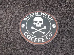 Death Wish Coffee Co. Pegatina 3.5" acabado mate - Imagen 1 de 2