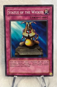 Yugioh Statue of The Wicked PGD-046 Super Rare 1st Edition - Picture 1 of 11