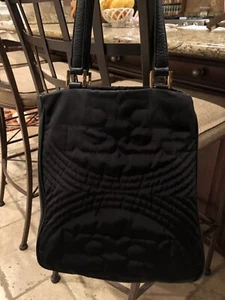 TORY BURCH Schultertasche Handtasche Leder schwarz gesteppt - Bild 1 von 12