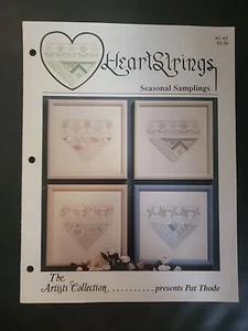 HeartStrings Seasonal Samplings Counted Cross Stitch Pattern # AC-65 hearts - Picture 1 of 6