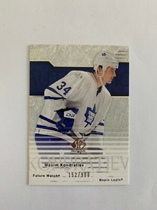 2003-04 SP Authentic #110 Maxim Kondratiev RC 152/900 - Toronto Maple Leafs