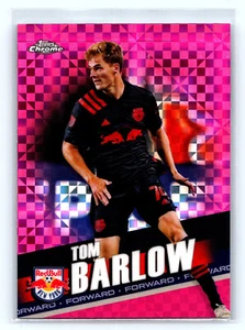 2022 Topps Chrome  MLS Soccer Pink X-Fractor 66 Tom Barlow New York Red Bull - Bild 1 von 2