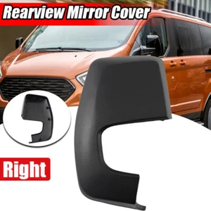 Right Side Mirror Cover Cap Assembly Matte Black For Ford Transit Custom 2012~23 - Picture 1 of 10