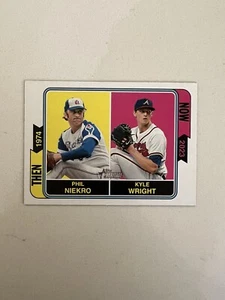 Phil Niekro Kyle Wright 2023 Topps Heritage Then & Now #TAN-8 - Picture 1 of 2