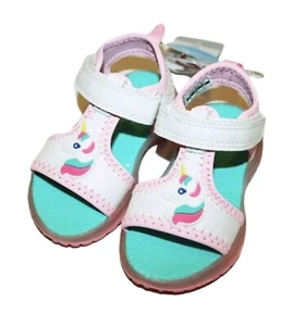 NWT Carter's Unicorn Light-up Sandals Shoes Toddler Girl Size 7 Holiday Gift - Picture 1 of 6