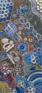 JANET GOLDER KNGWARREYE "Awelye" Acrylic on Canvas 94cm x 43cm - Picture 1 of 4