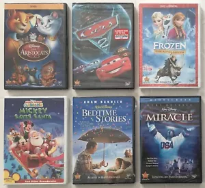 Disney DVD Bedtime Stories, Mickey Saves Santa, Miracle Cars 2 New Sealed Bundle - Picture 1 of 4