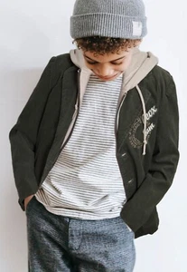 GEOX Übergangsjacke Herbst Jungen Jacke Kapuzenshirt 2-in-1 Optik Vintage-Look - Bild 1 von 18