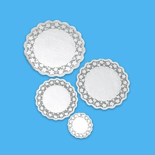 2000 Tortenpapiere Tortenspitzen Spitzenpapier rund weiß 40g/m² versch. Größen - Bild 1 von 1